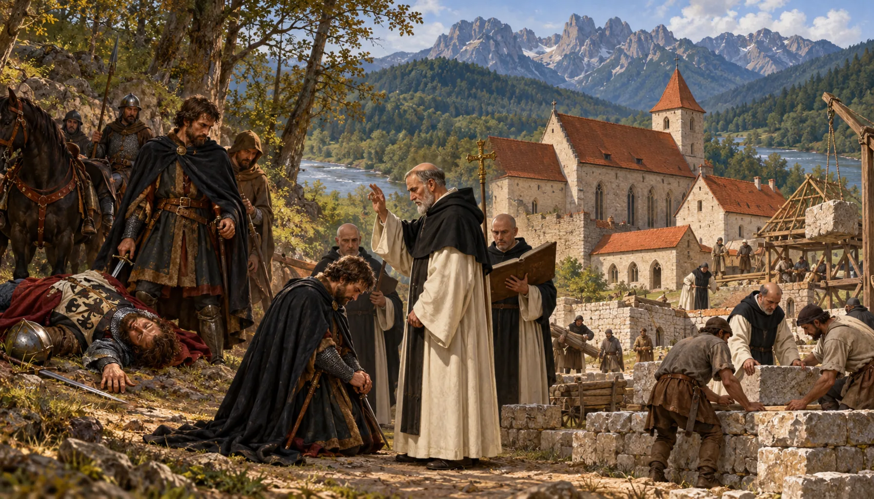 A killing, a penance, a monastery