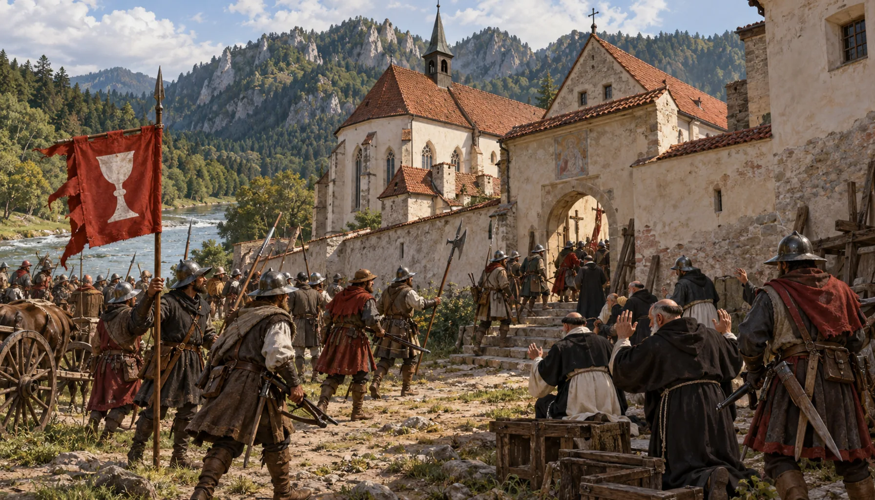 The Hussites take the house
