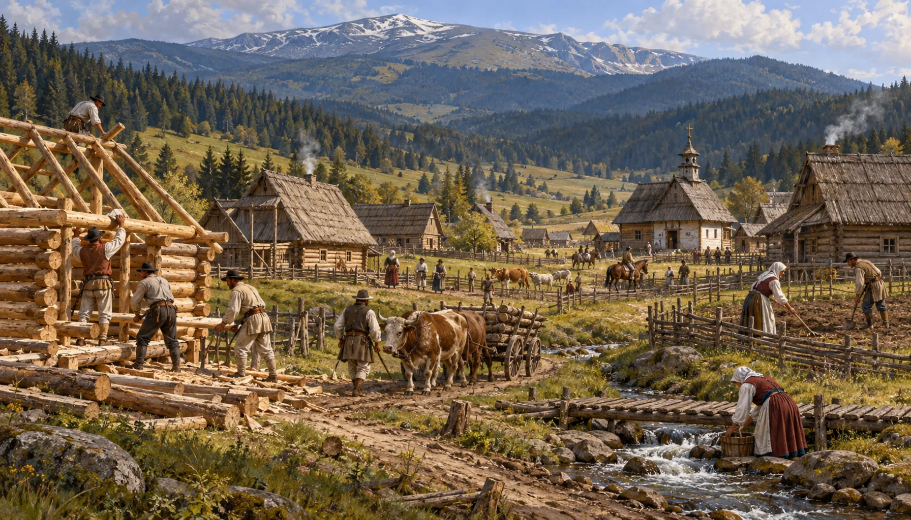 A village made on purpose