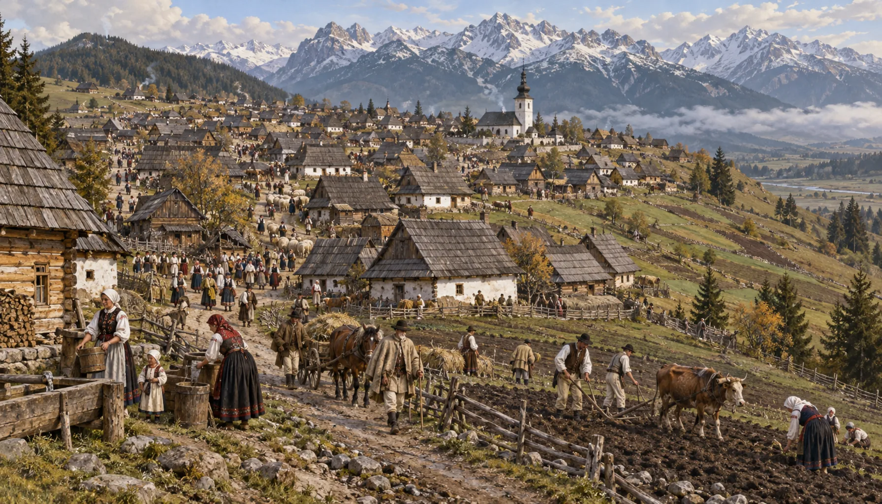 Sixteen hundred people on a saddle