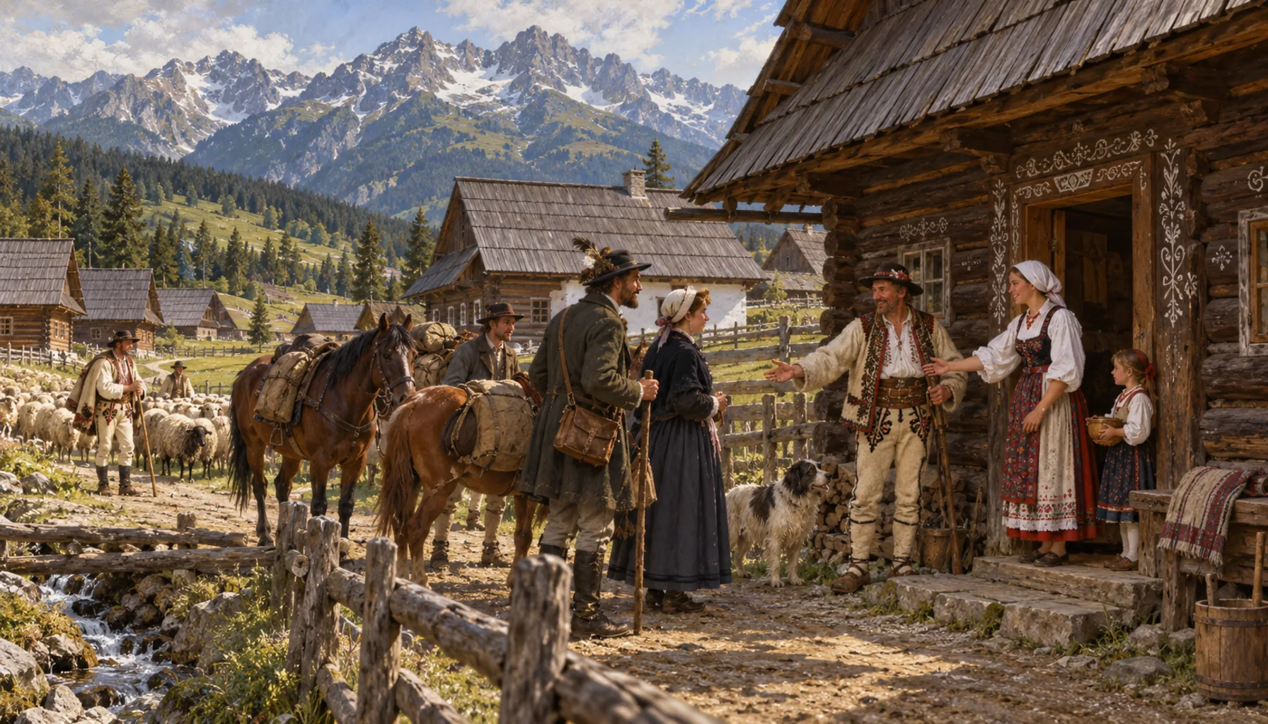 The first paying guests