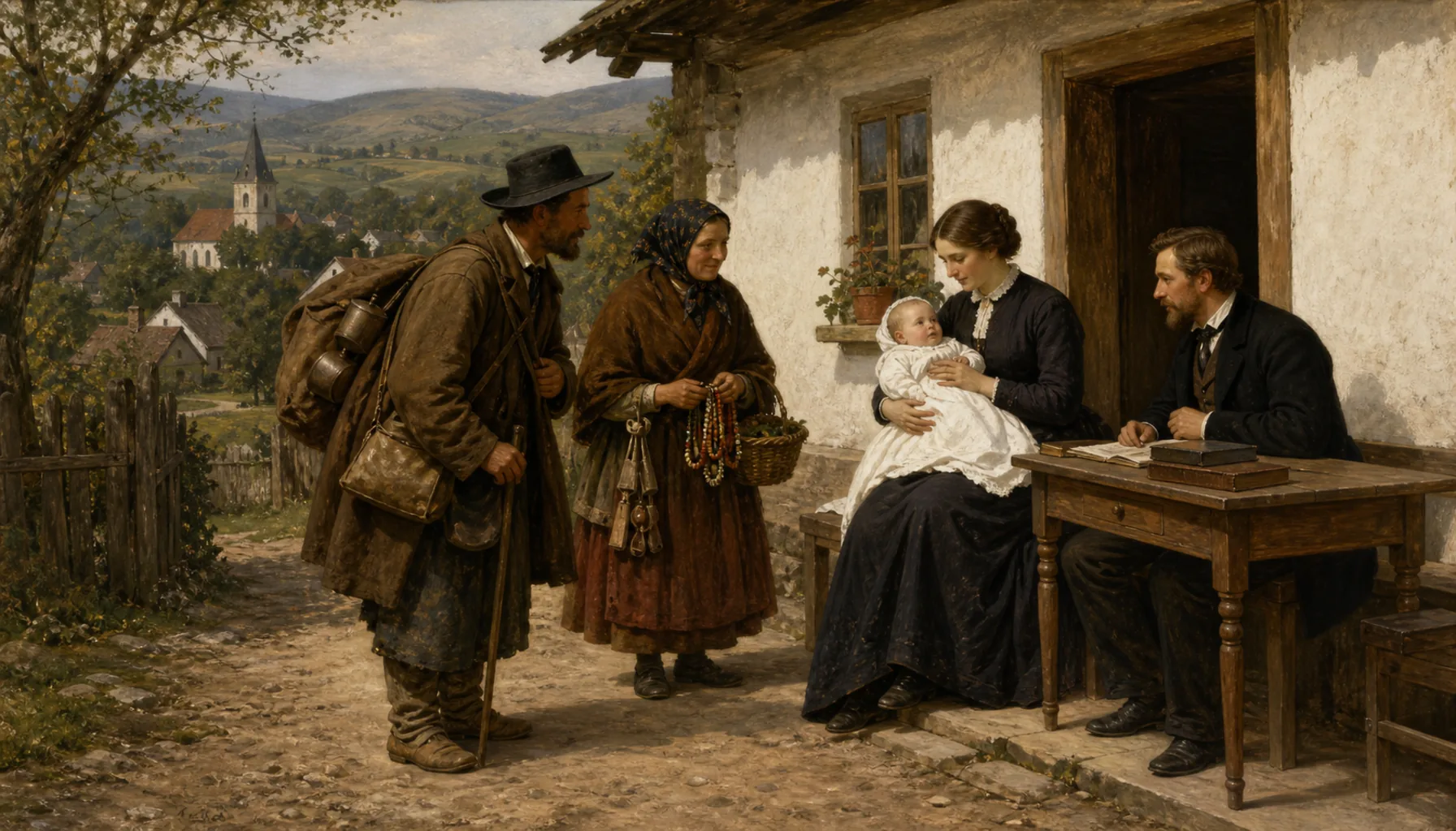 The teacher's daughter, and the pedlars