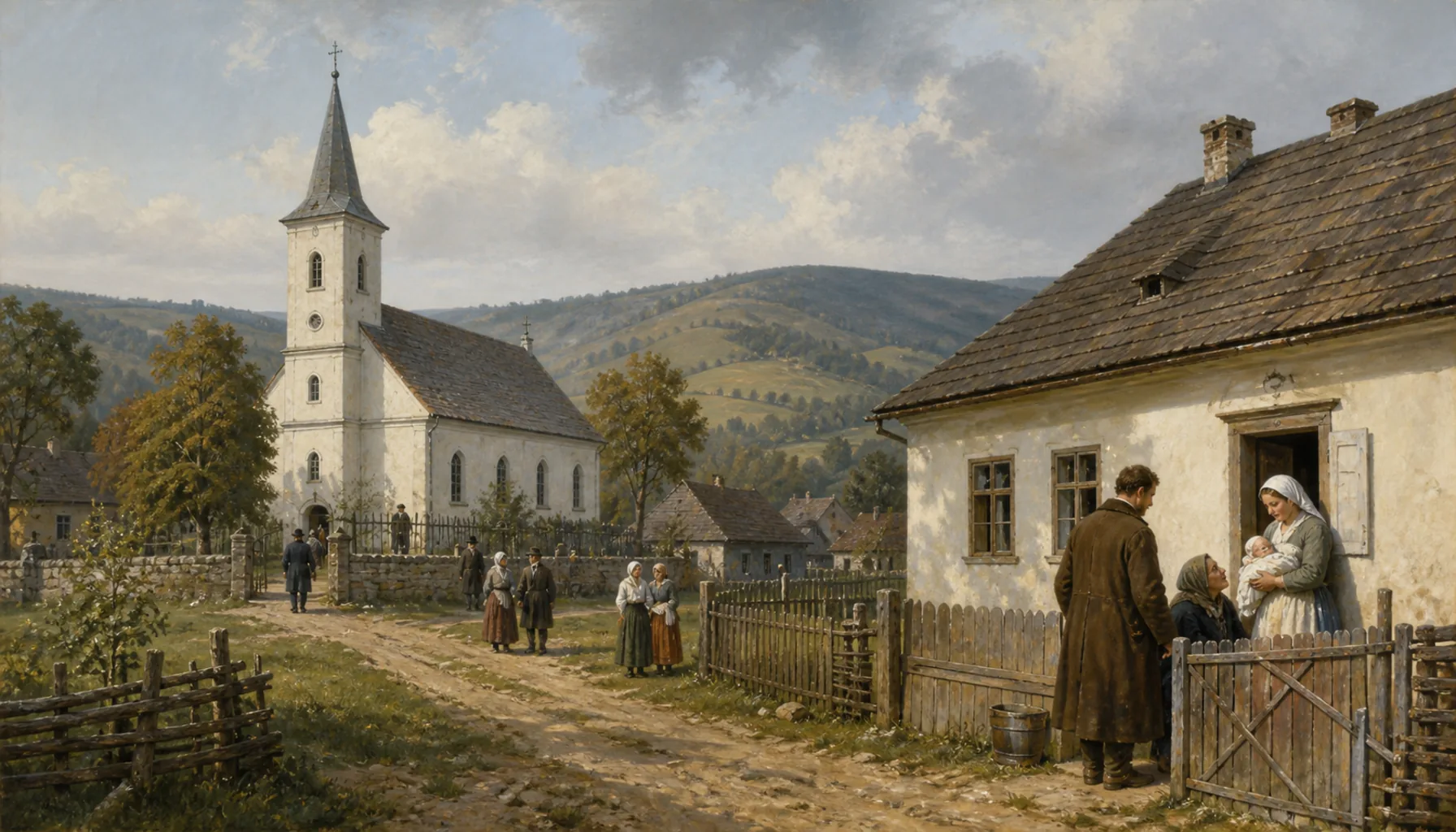 A new church, a new parsonage, and a boy born in it