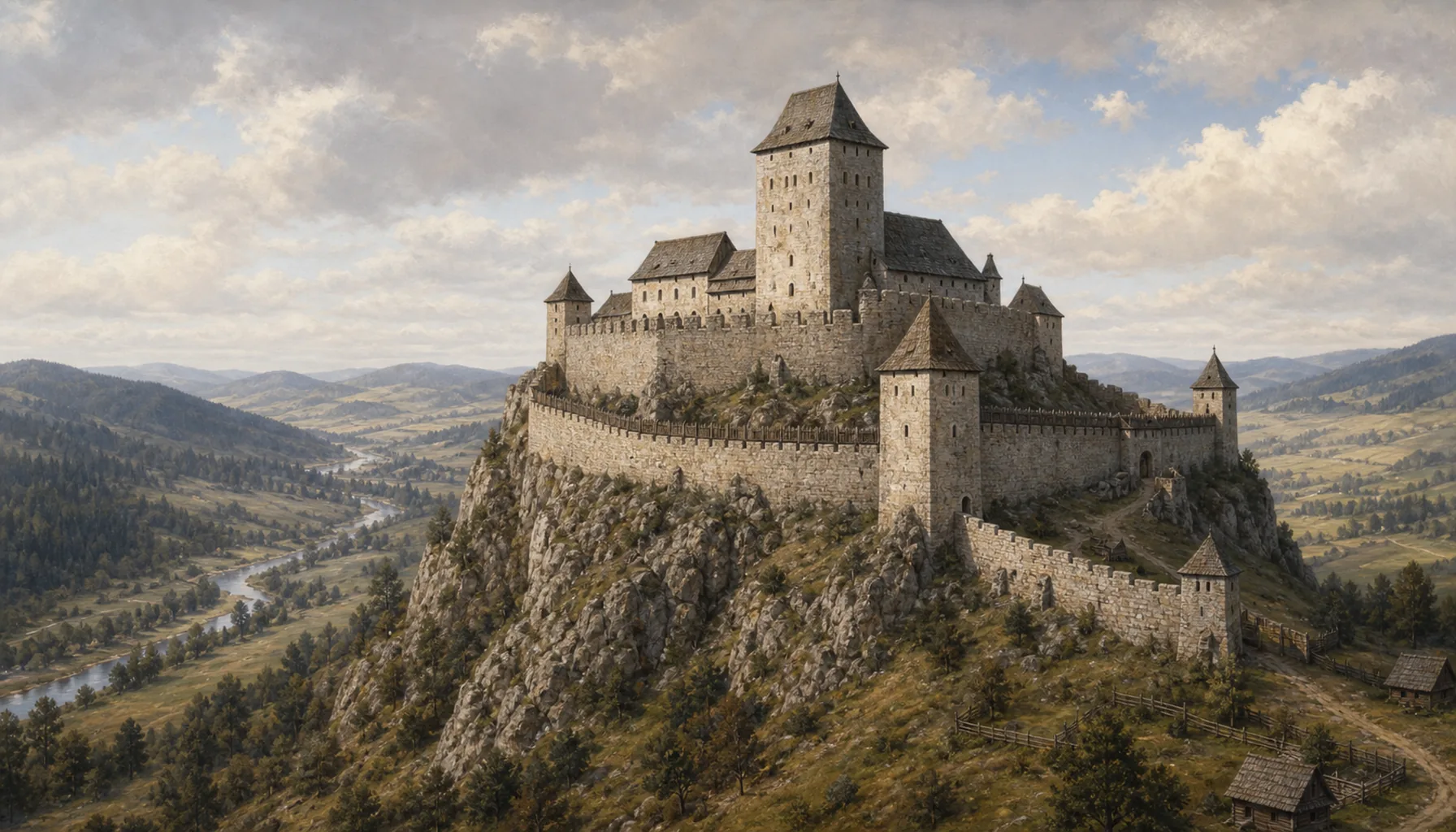 A royal castle on the crag