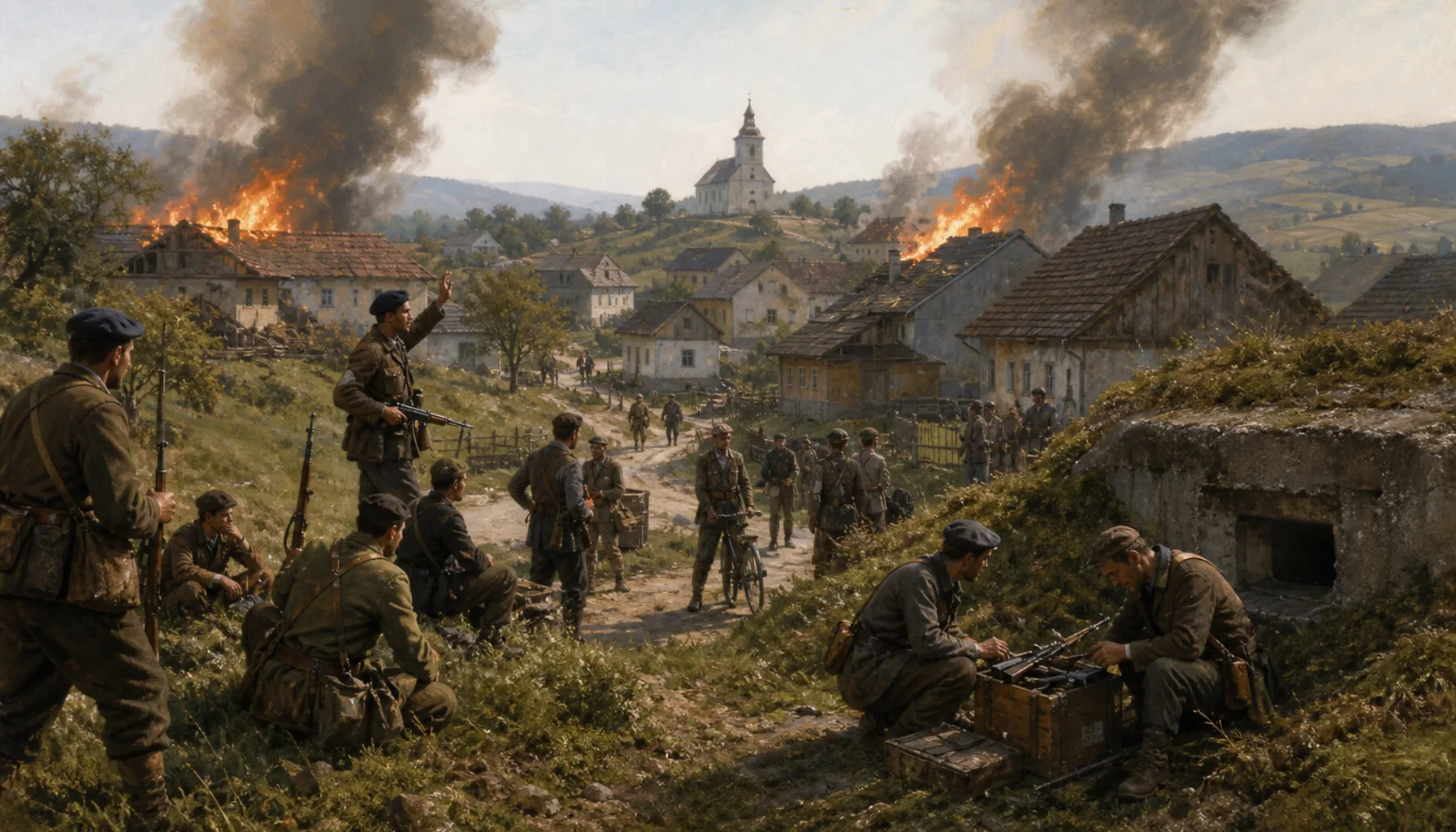 The rising, the burnings and the bunker