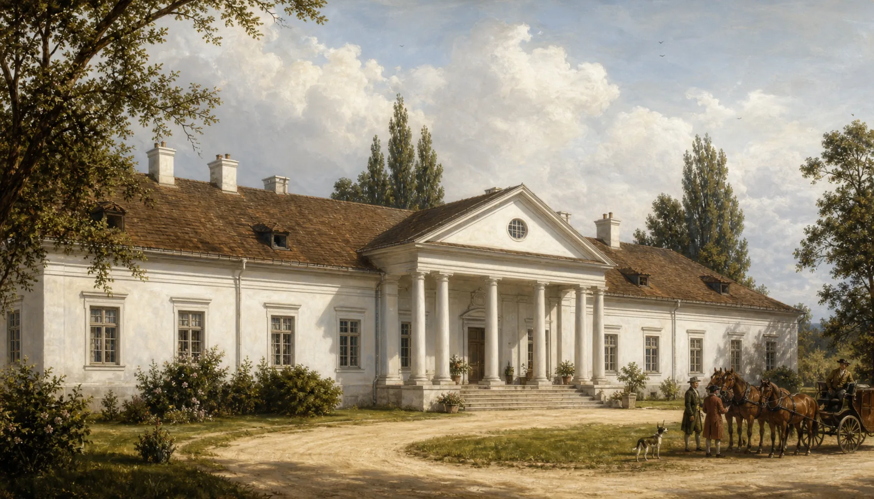 The Brunsviks build a classicist house