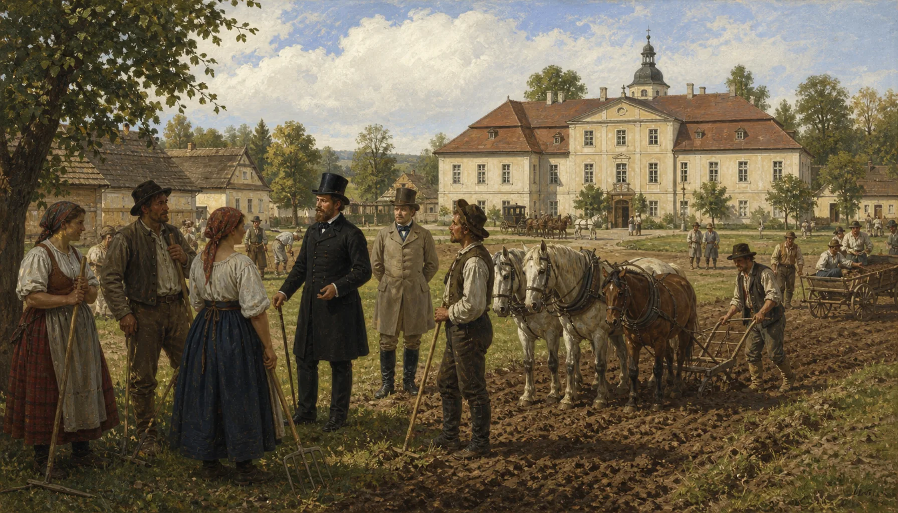 Serfdom ends, and the Choteks arrive