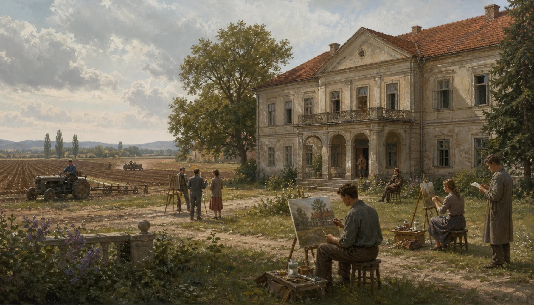 The manor becomes a house for artists