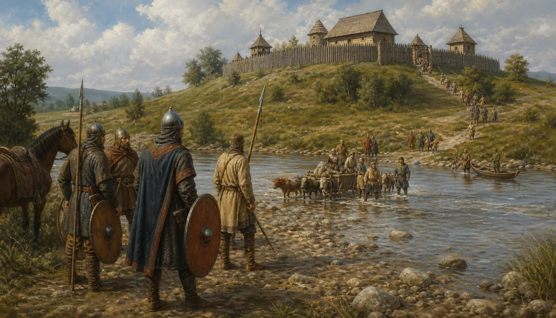 Moravians, and a lord's court above the ford