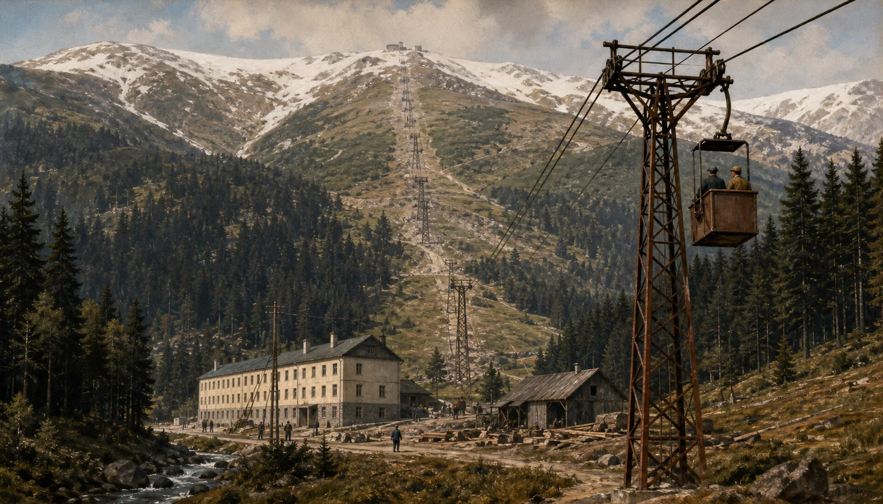 Cables up Chopok