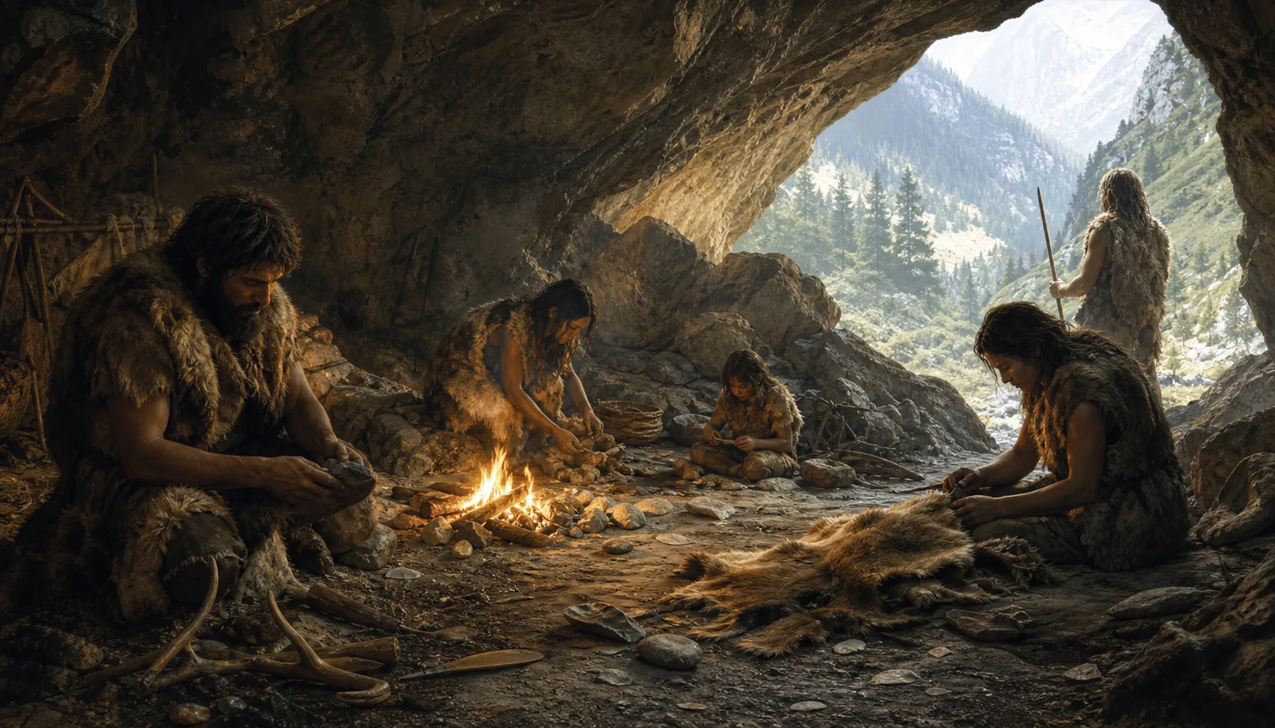 People in the caves before anyone wrote it down