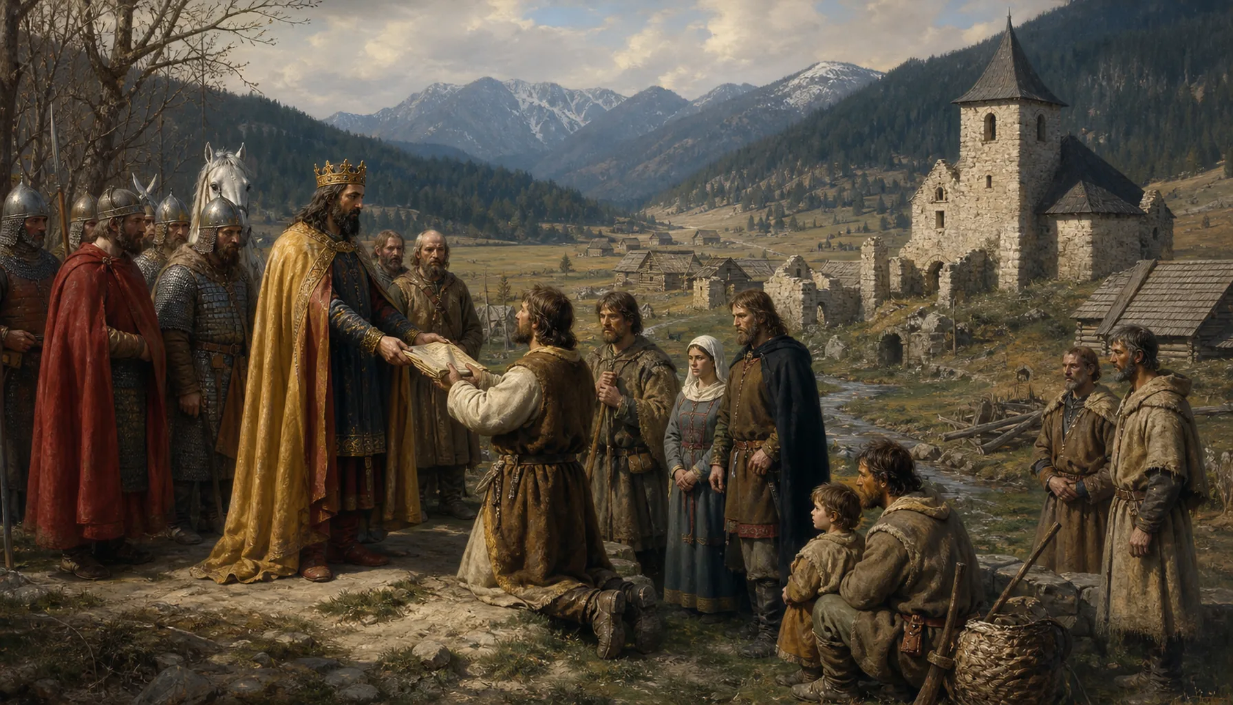 The king gives away Liptov