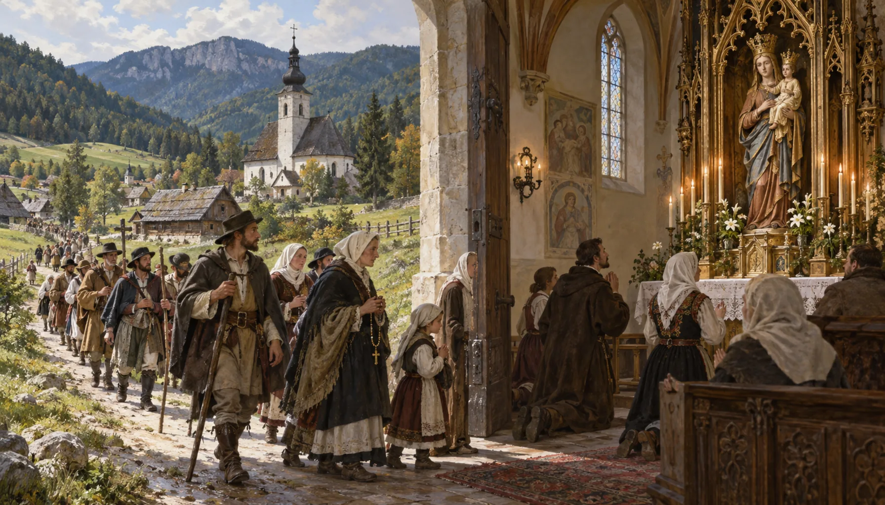 Pilgrims start coming
