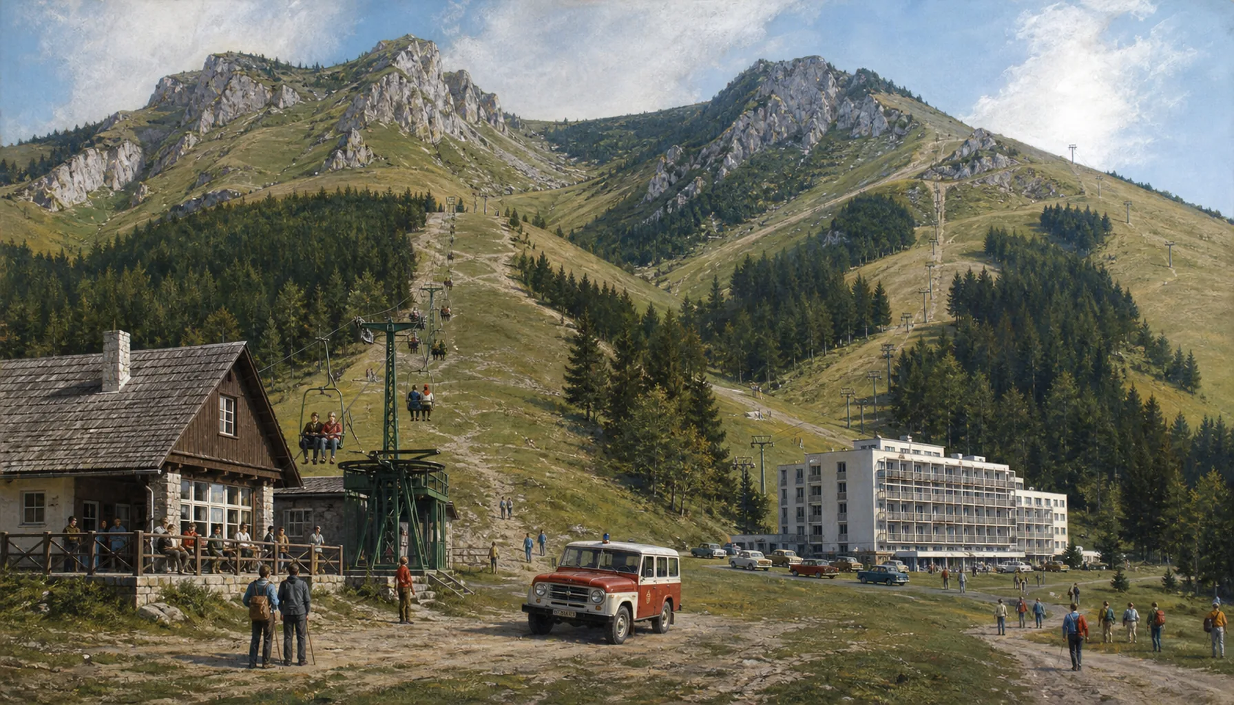 The valley becomes a resort, the range becomes a park