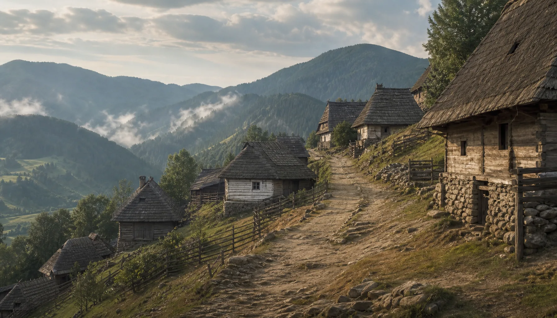 A street of Ružomberok, up a hill