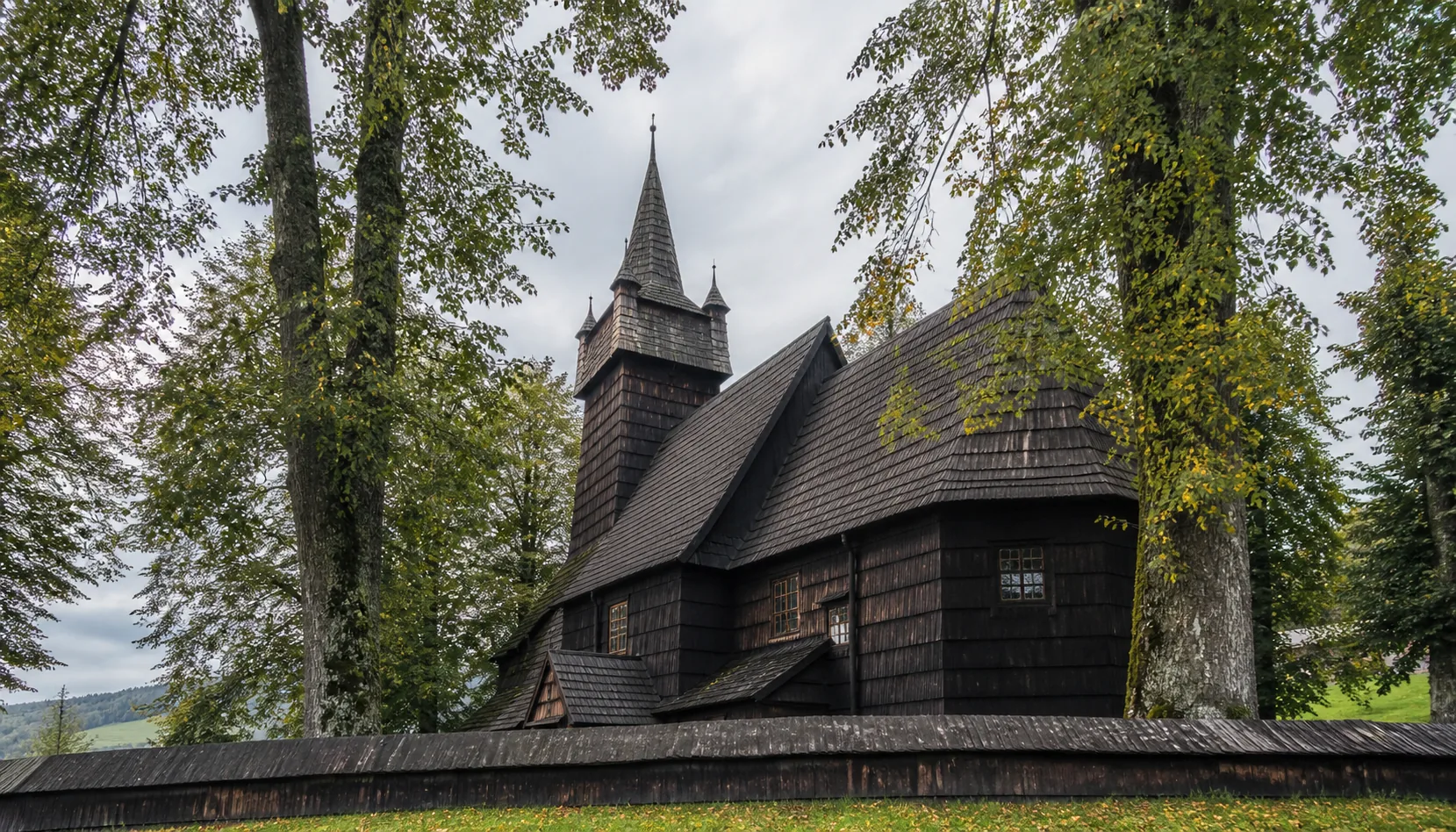 The UNESCO-listed wooden church at Tvrdošín