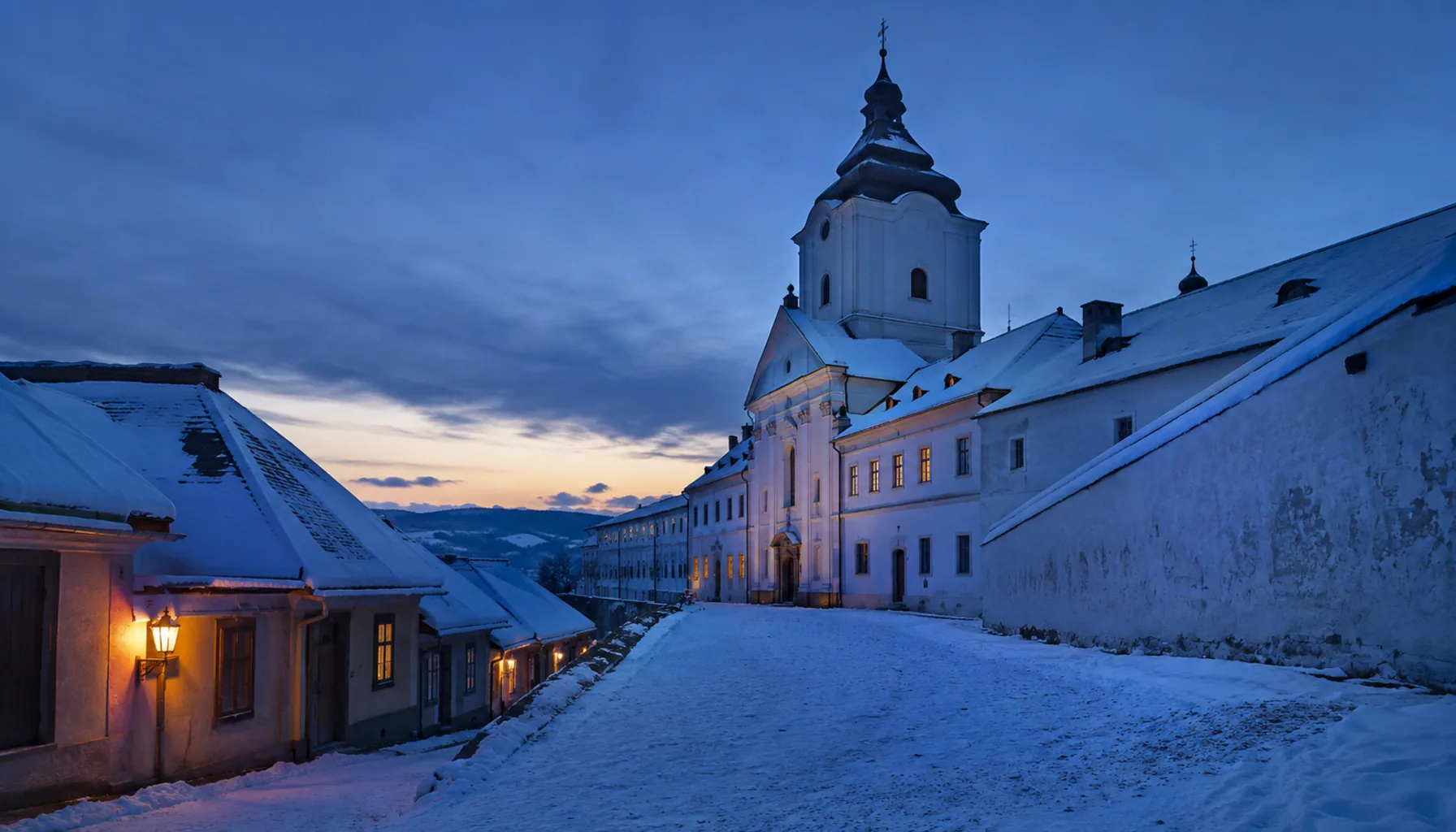 The Piarist church and monastery in Podolinec, founded in 1642 by the Polish starosta of the pledged Spiš towns