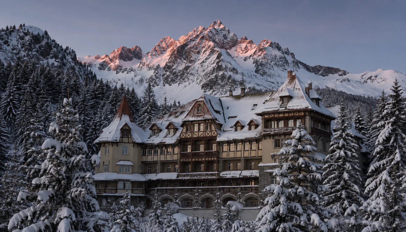 The 1904 grand hotel at Starý Smokovec, the oldest of the cure settlements strung along the southern slope of the High Tatras