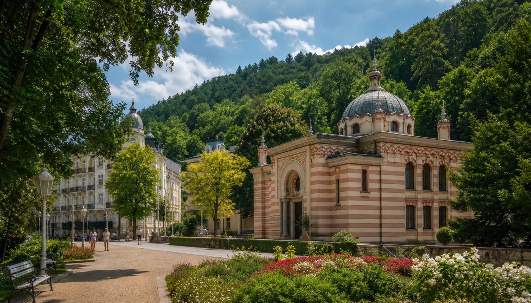 Trenčianske Teplice — the spa town one valley over from the Váh