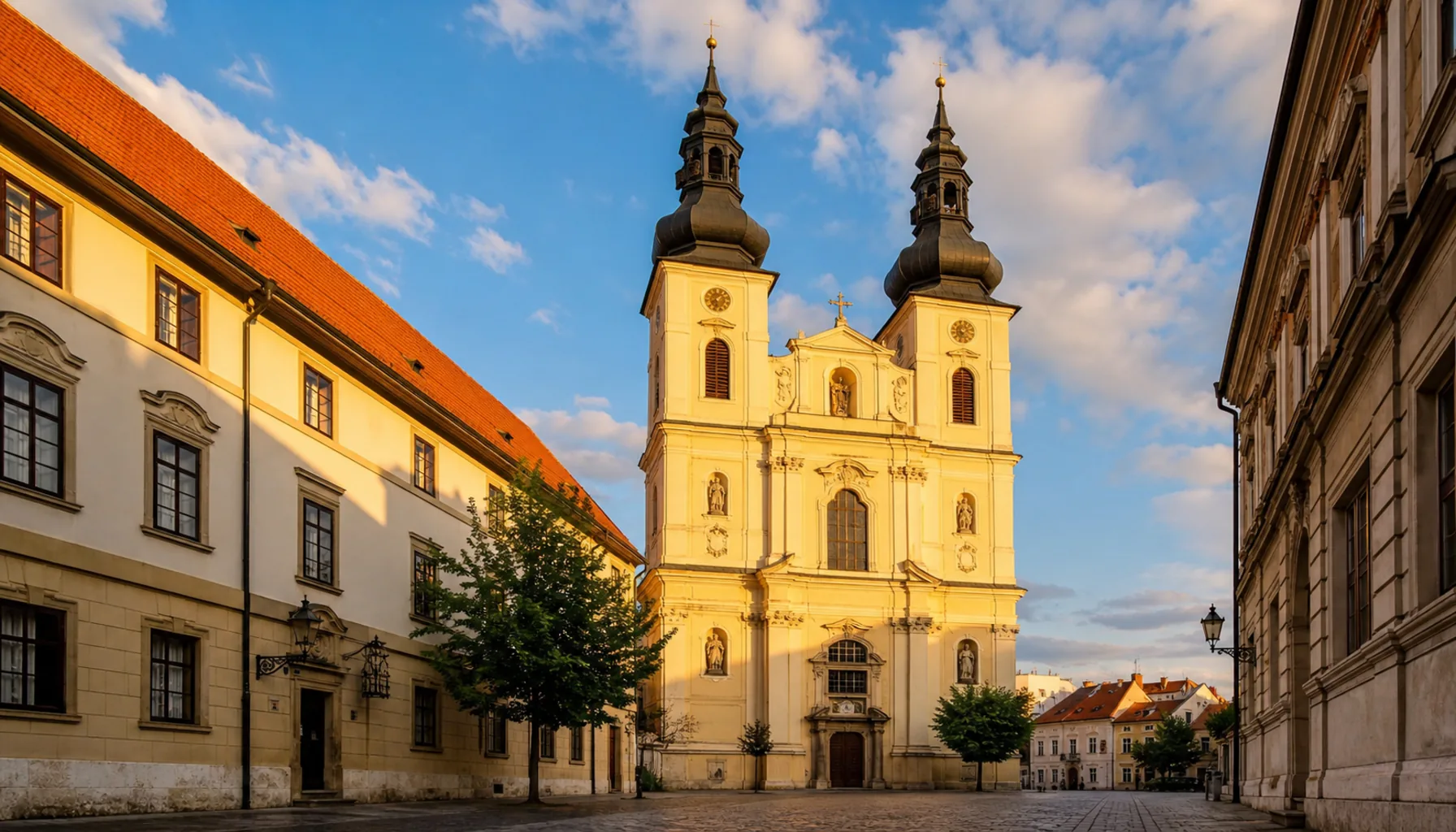 The university church, heart of the 17th-century Jesuit university quarter